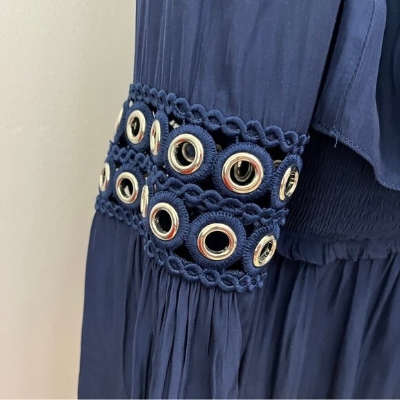 Ramy Brook Libby Dress Navy Blue Size Small - Picture 4 of 9